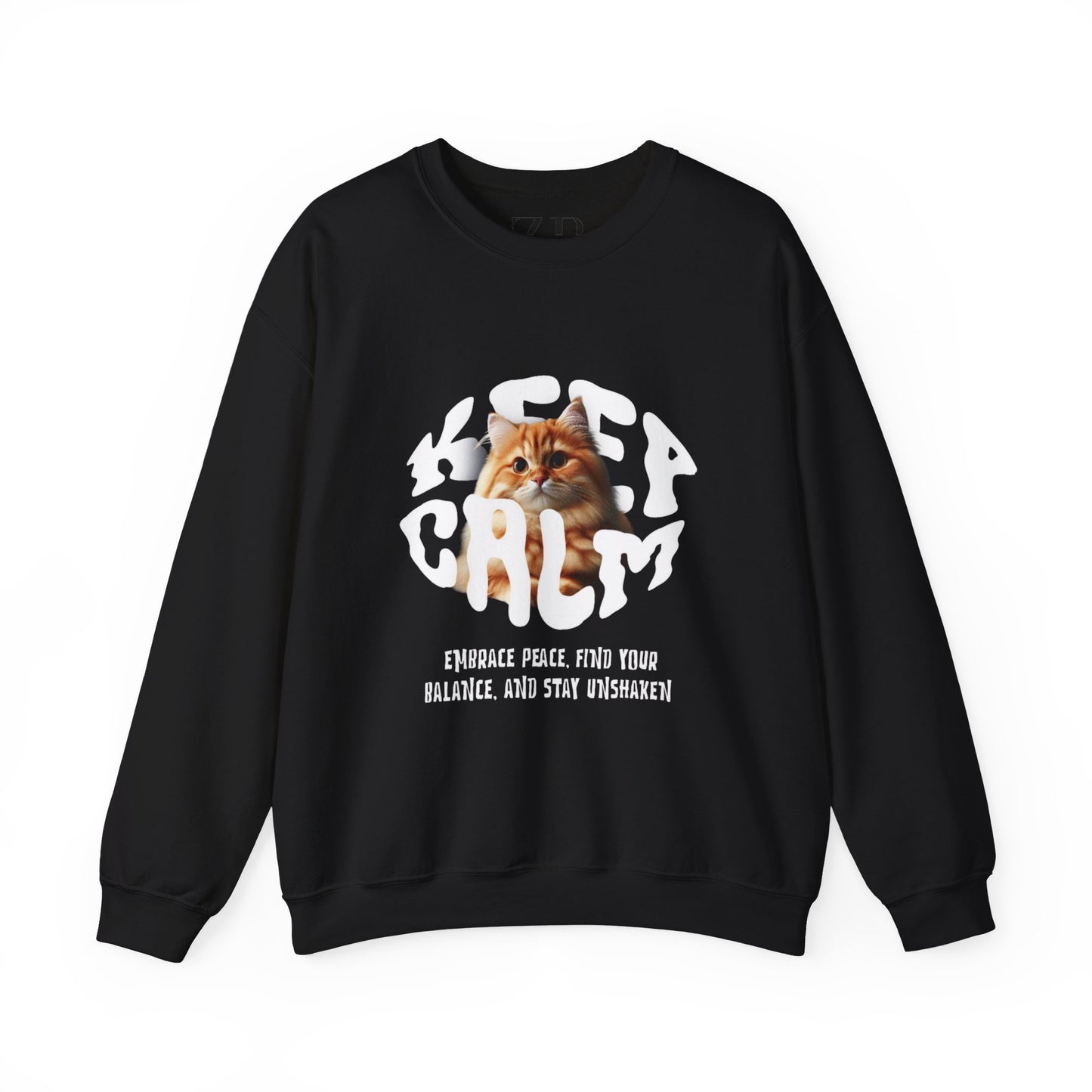 SUDADERA DE CUELLO REDONDO CON GATO