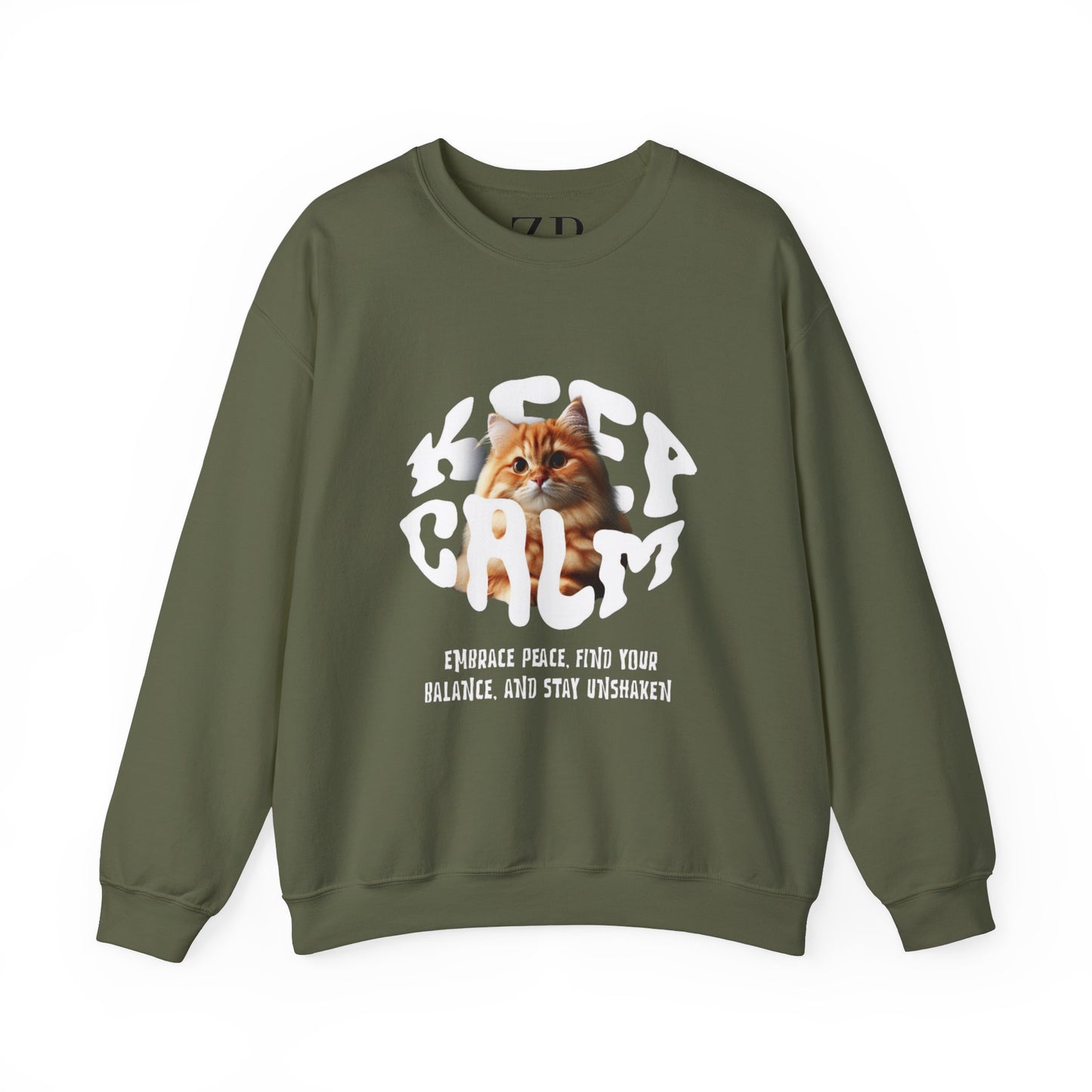 SUDADERA DE CUELLO REDONDO CON GATO