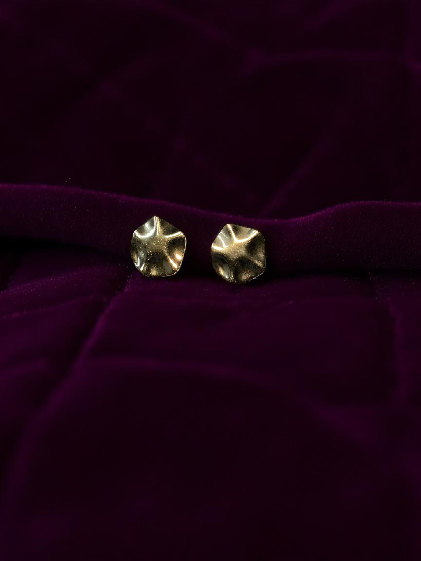 GOLD STUD EARRINGS