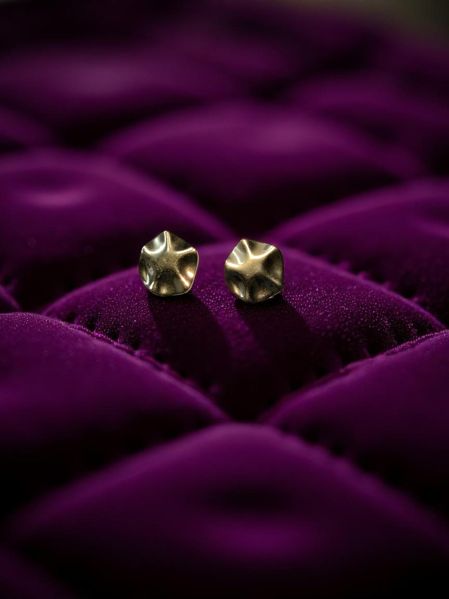 GOLD STUD EARRINGS