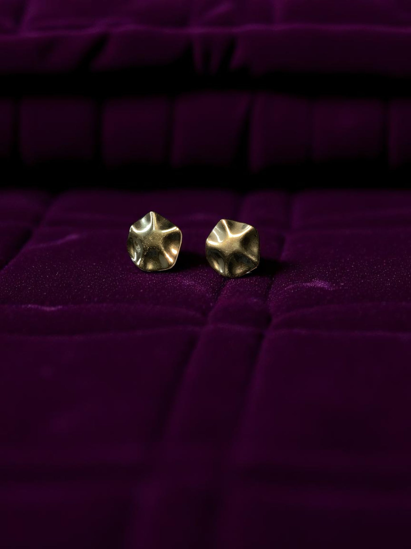 GOLD STUD EARRINGS