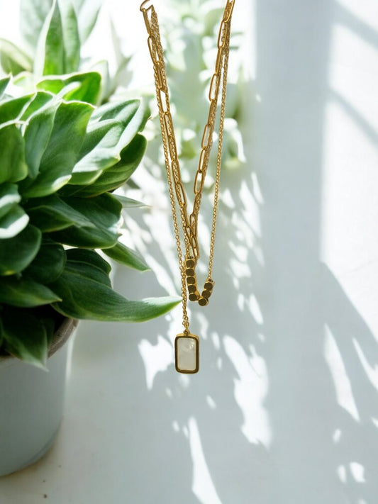 DOPPELLAGIGE LUXUS-HALSKETTE