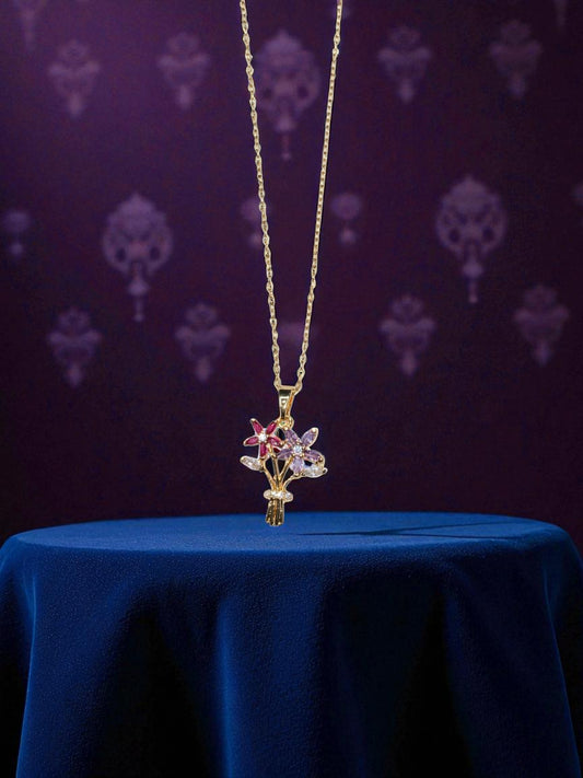 BLOOMING BOUQUET PENDANT NECKLACE