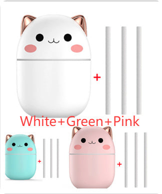 CUTE CAT USB AIR HUMIDIFIER WITH LED LIGHTS