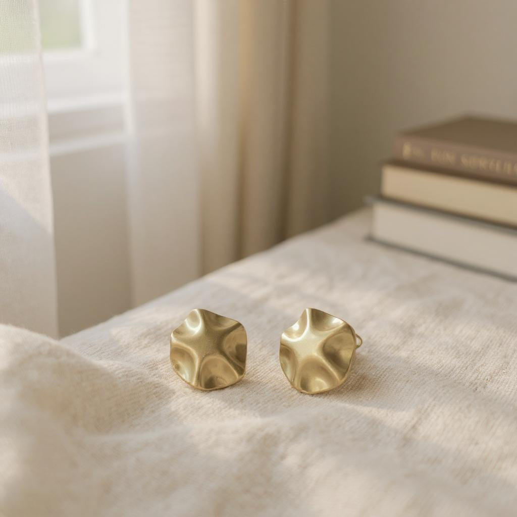 GOLD STUD EARRINGS