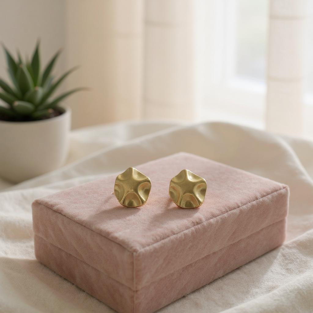GOLD STUD EARRINGS