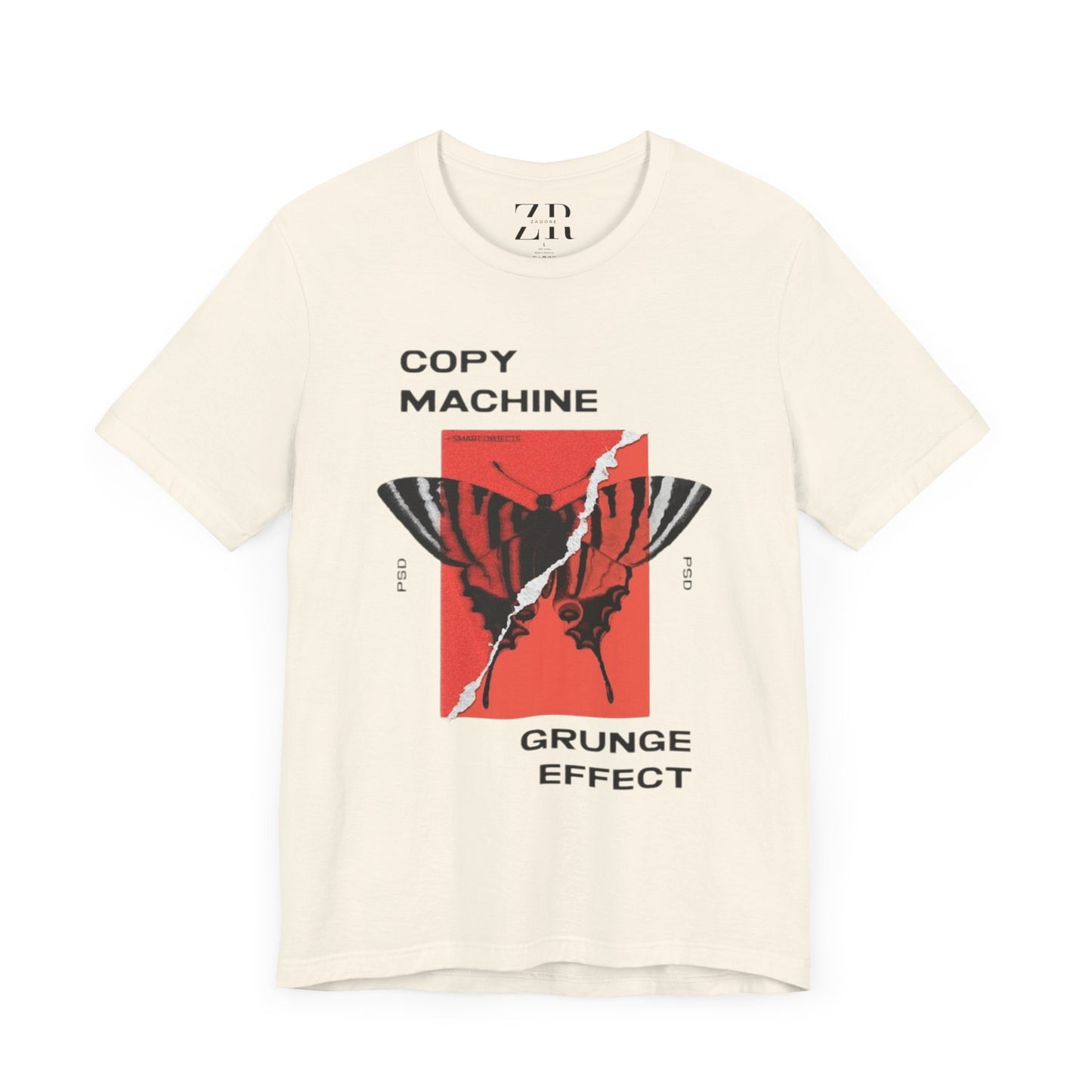 ECHO MOTH GRUNGE PRINT TEE