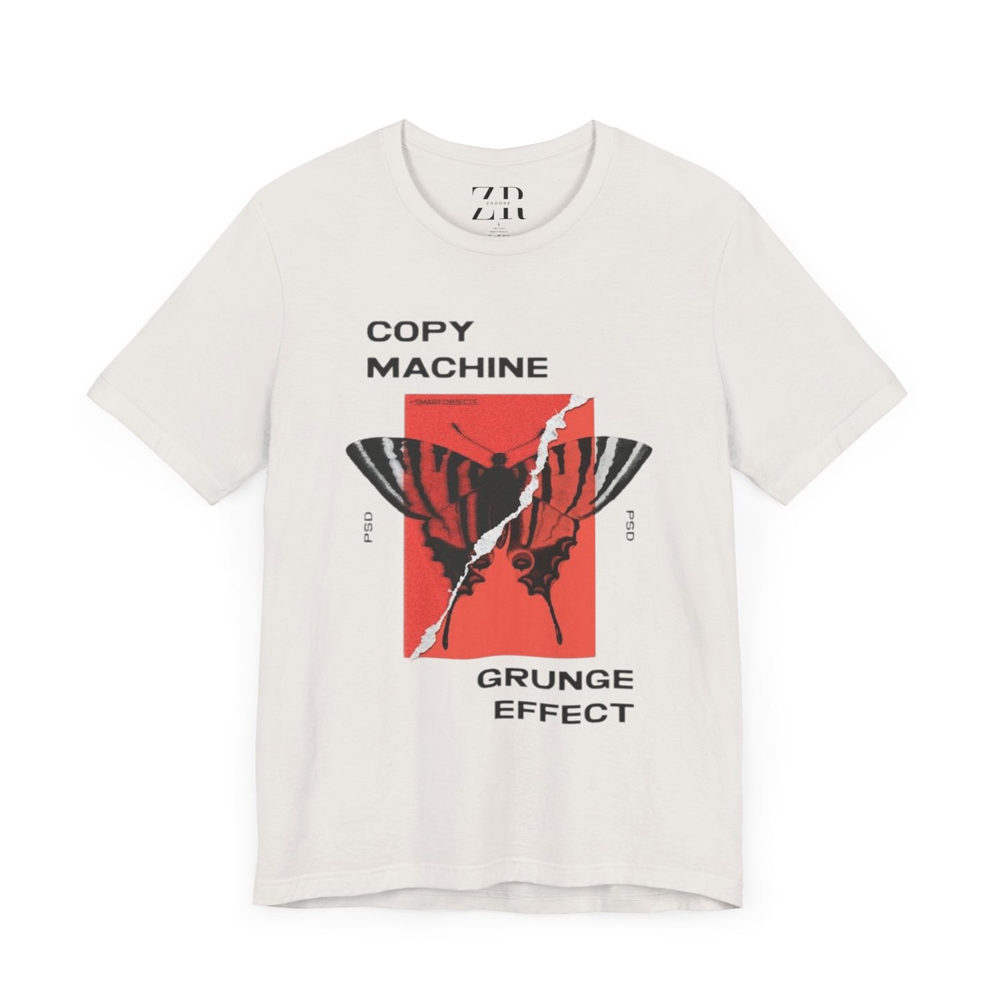 ECHO MOTH GRUNGE PRINT TEE