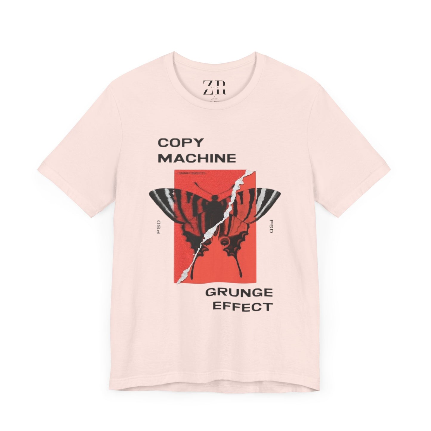 ECHO MOTH GRUNGE PRINT TEE