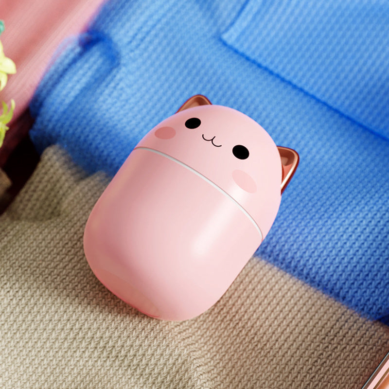 CUTE CAT USB AIR HUMIDIFIER WITH LED LIGHTS