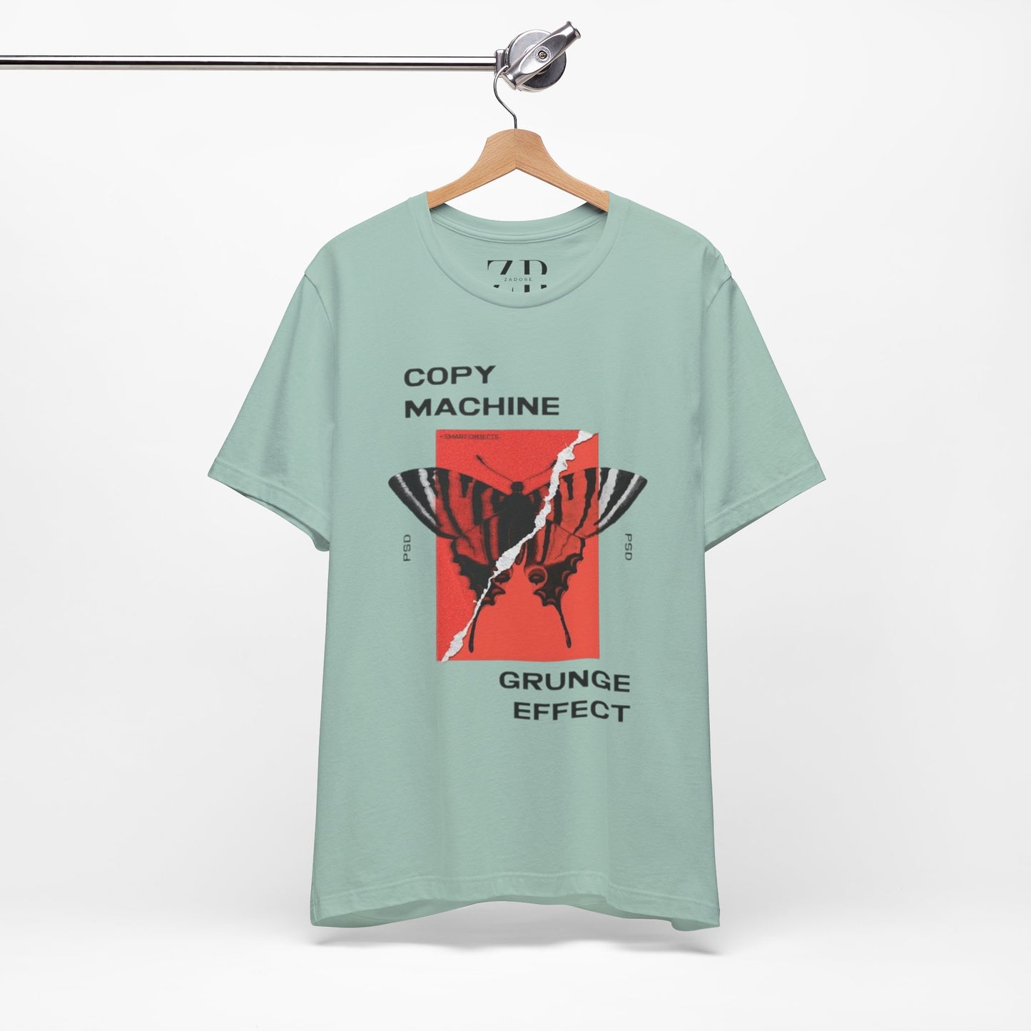 ECHO MOTH GRUNGE PRINT TEE