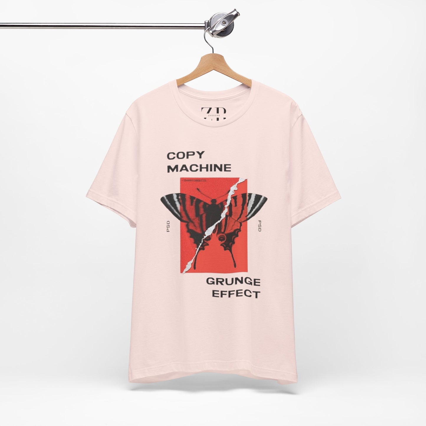 ECHO MOTH GRUNGE PRINT TEE