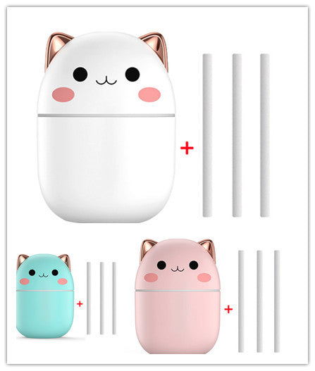 CUTE CAT USB AIR HUMIDIFIER WITH LED LIGHTS
