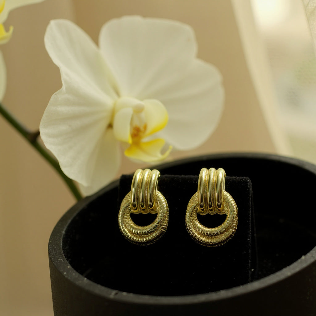 GOLD HOOP EARRINGS
