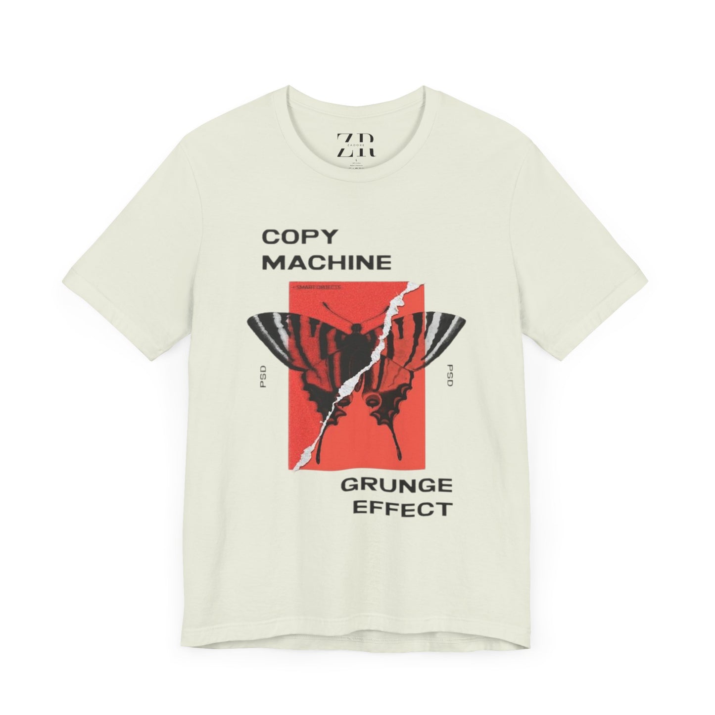 ECHO MOTH GRUNGE PRINT TEE