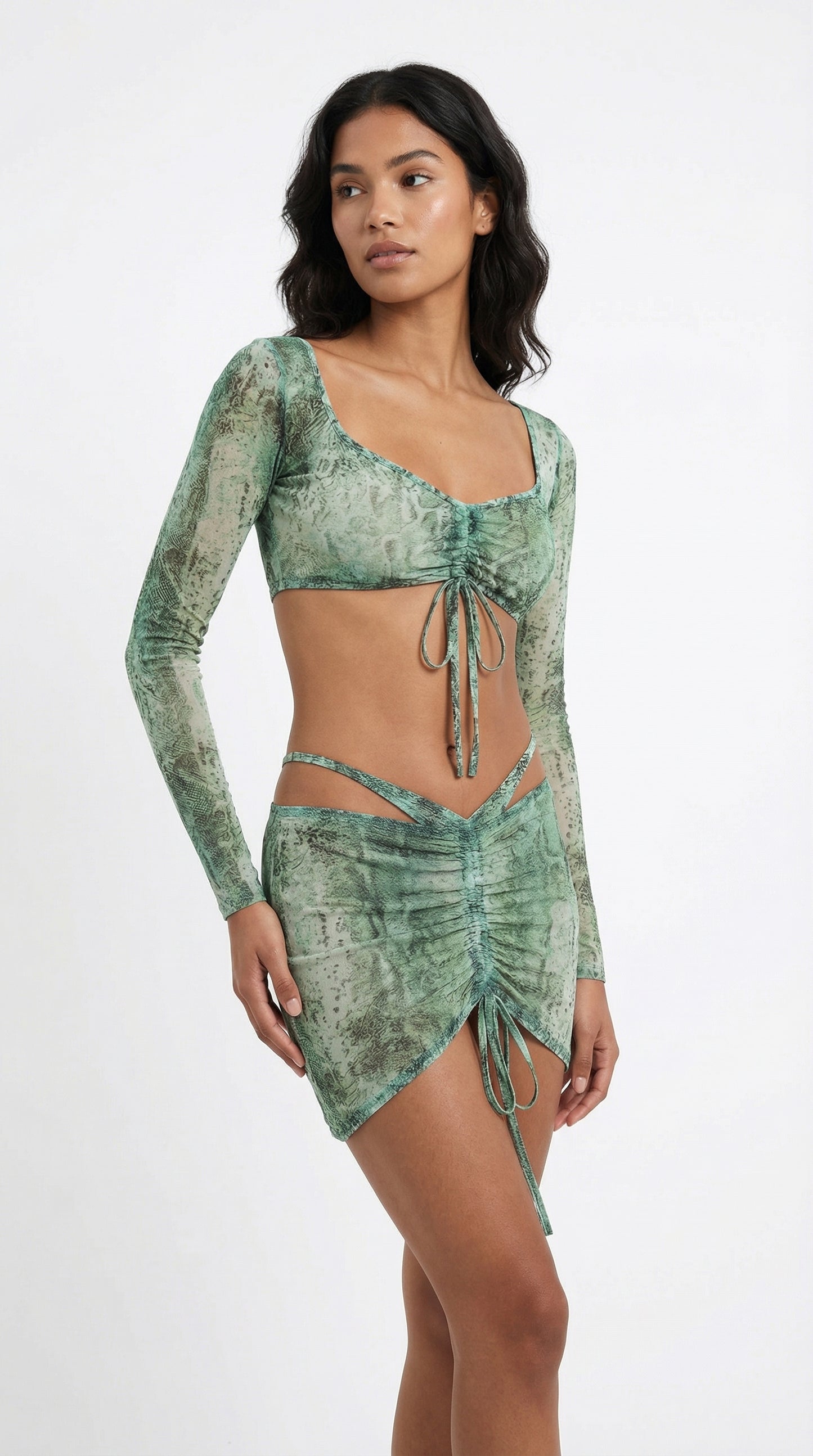 CUT-OUT TIE-UP CO-ORD SET