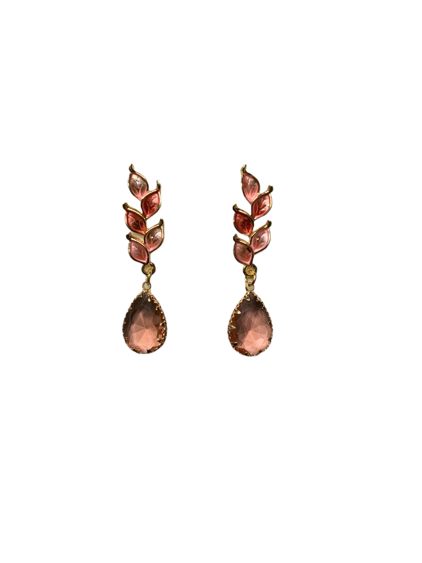 GOLD LEAF DROP EARRINGS