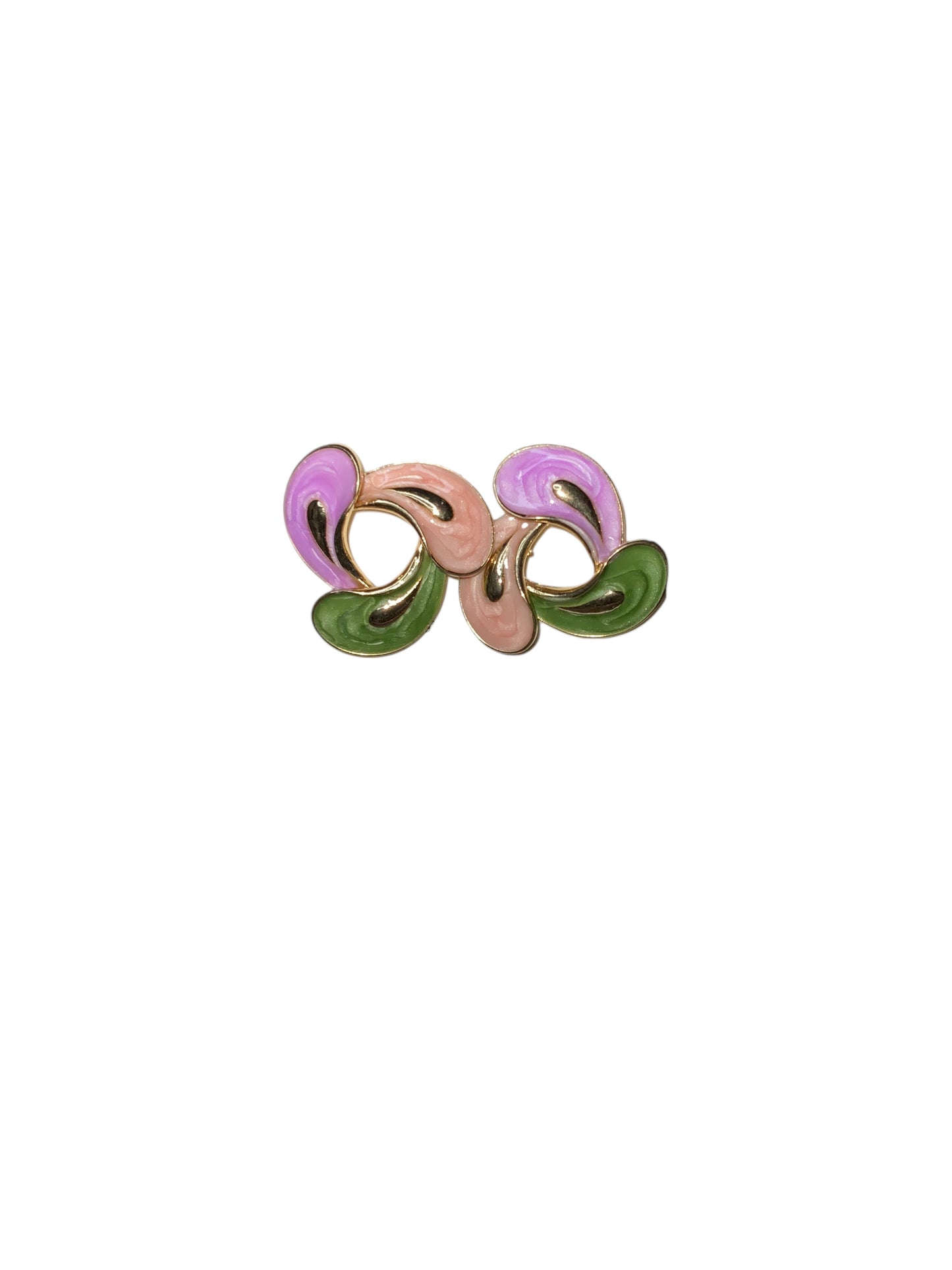 RETRO POP SPLASH ENAMEL STUD EARRINGS