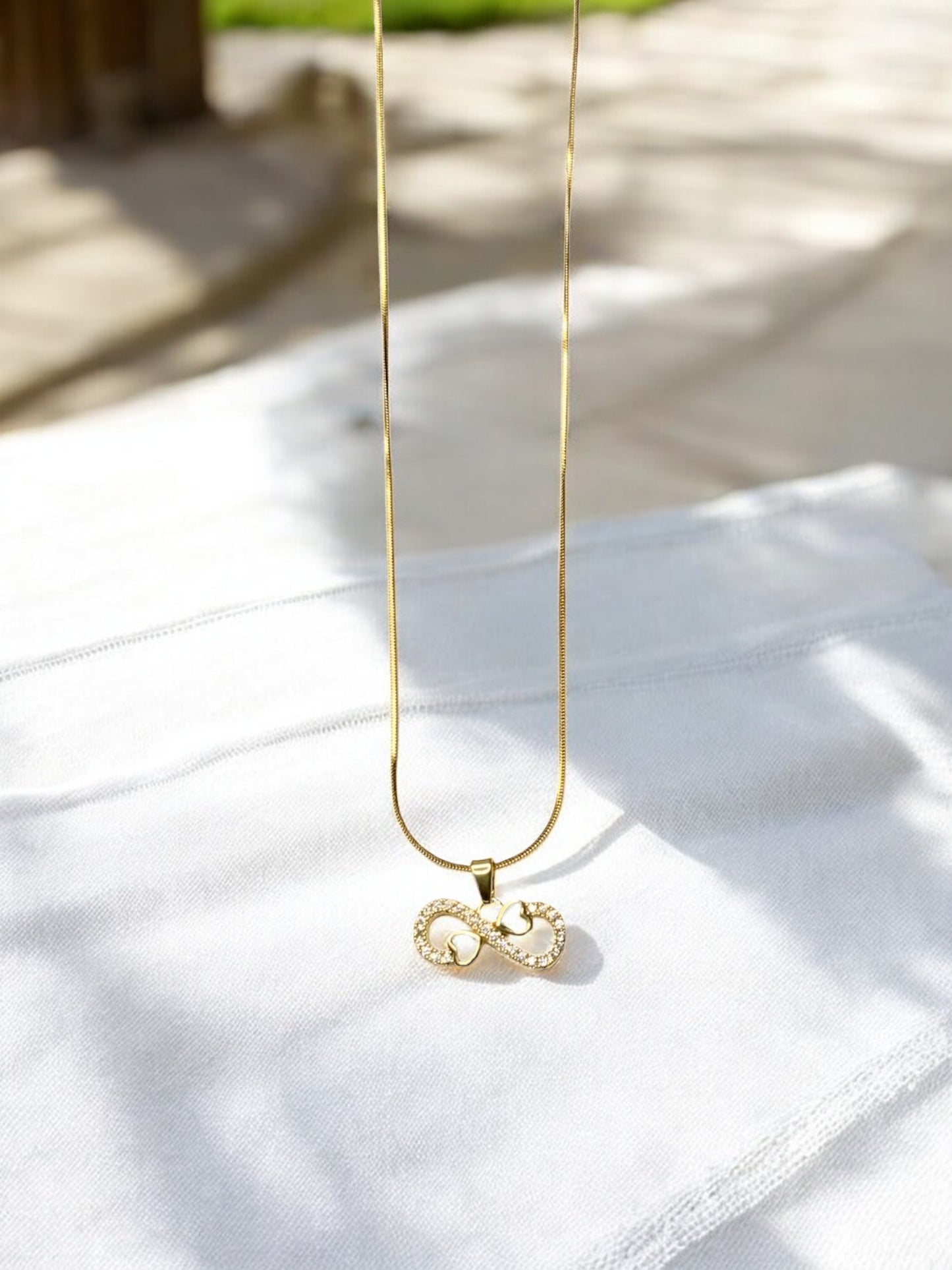 INFINITY LOVE PENDANT NECKLACE