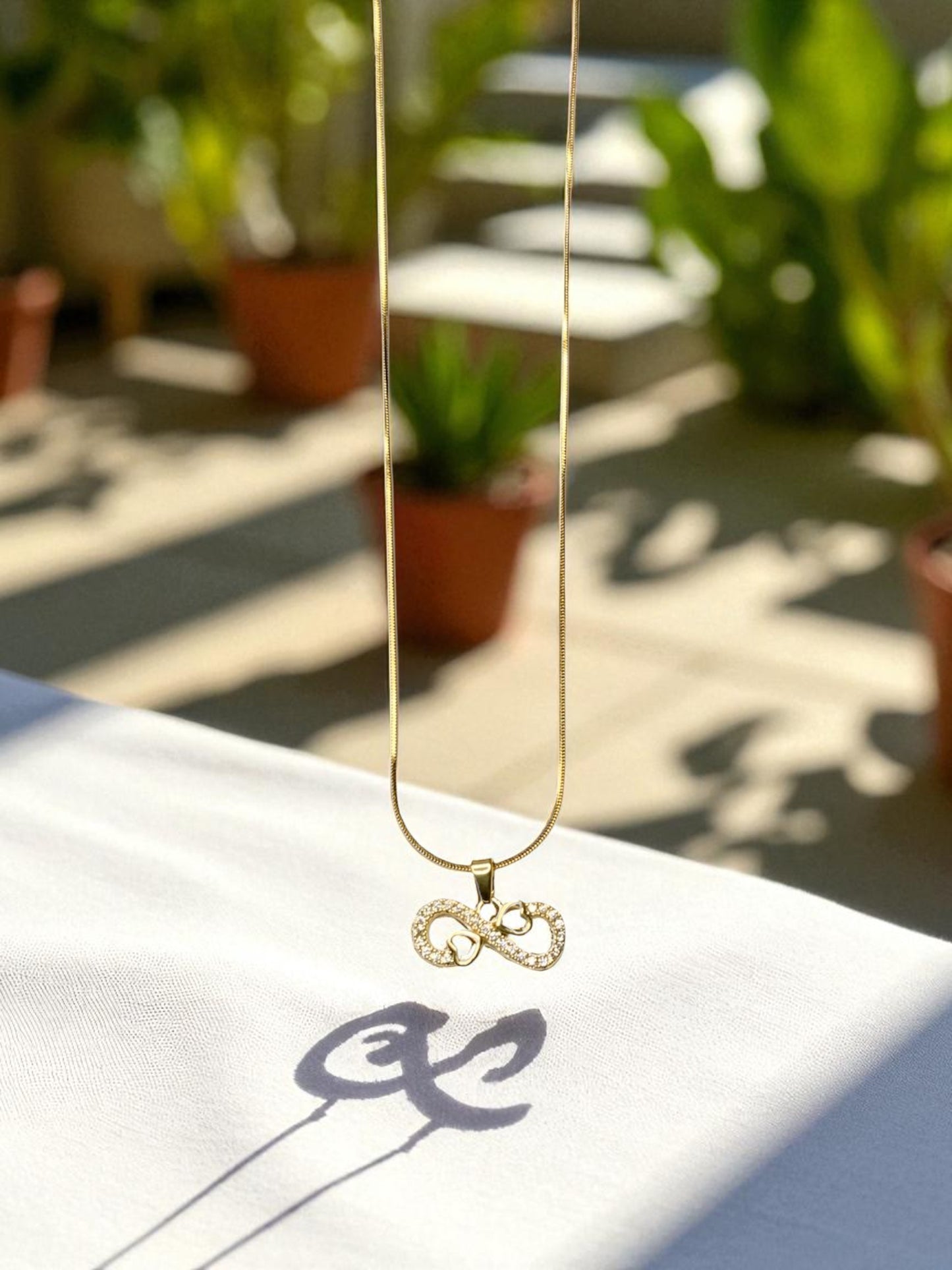 INFINITY LOVE PENDANT NECKLACE