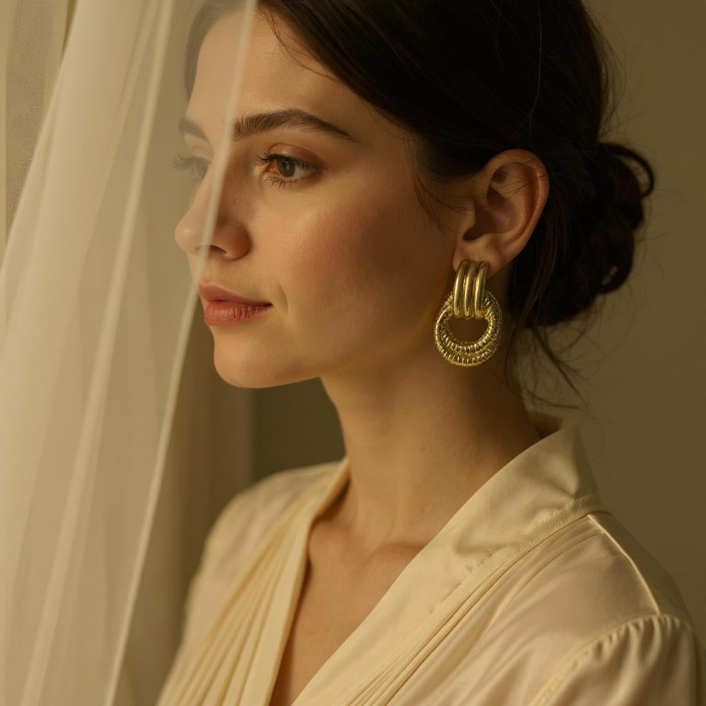 GOLD HOOP EARRINGS