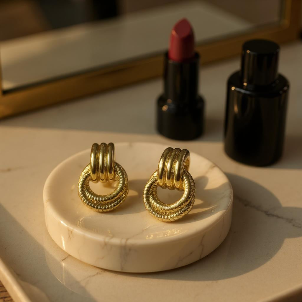 GOLD HOOP EARRINGS