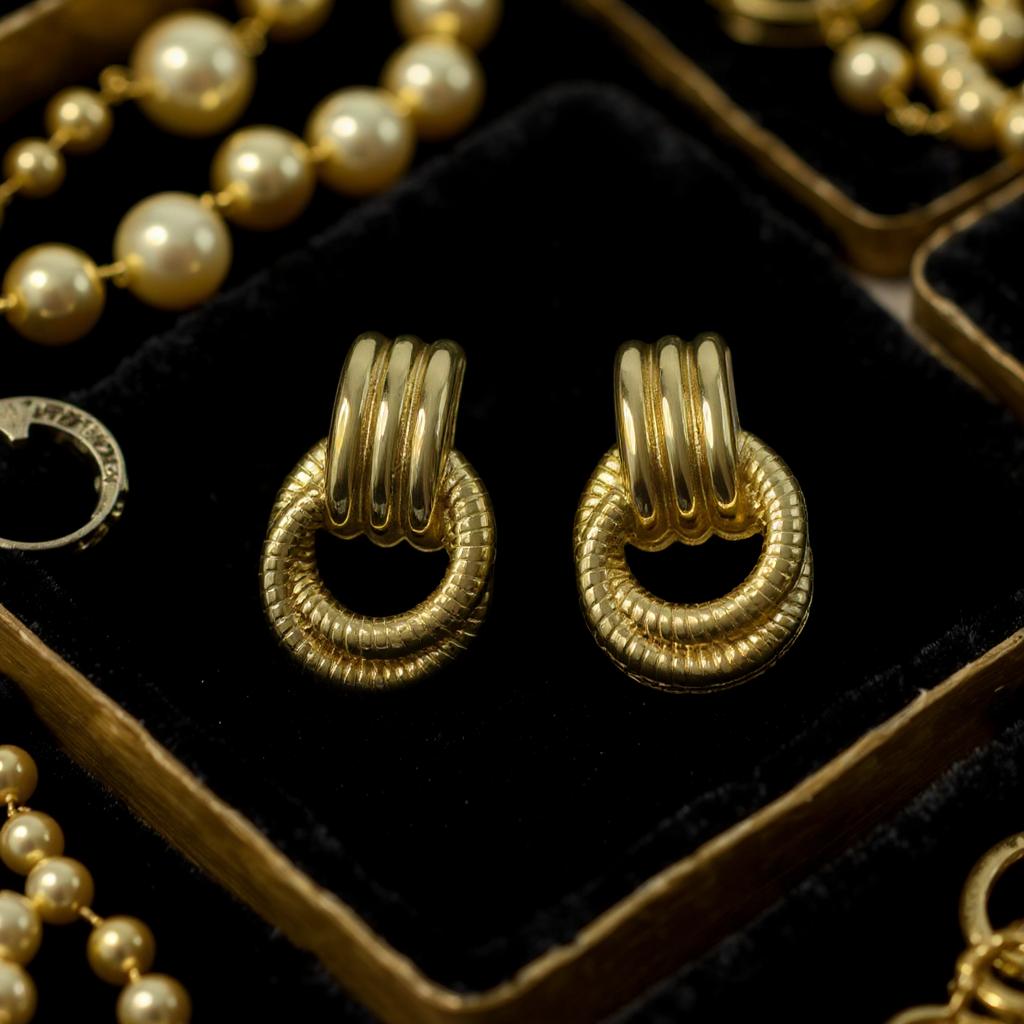 GOLD HOOP EARRINGS