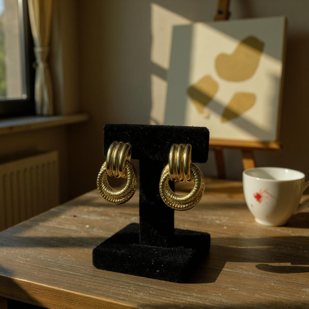 GOLD HOOP EARRINGS