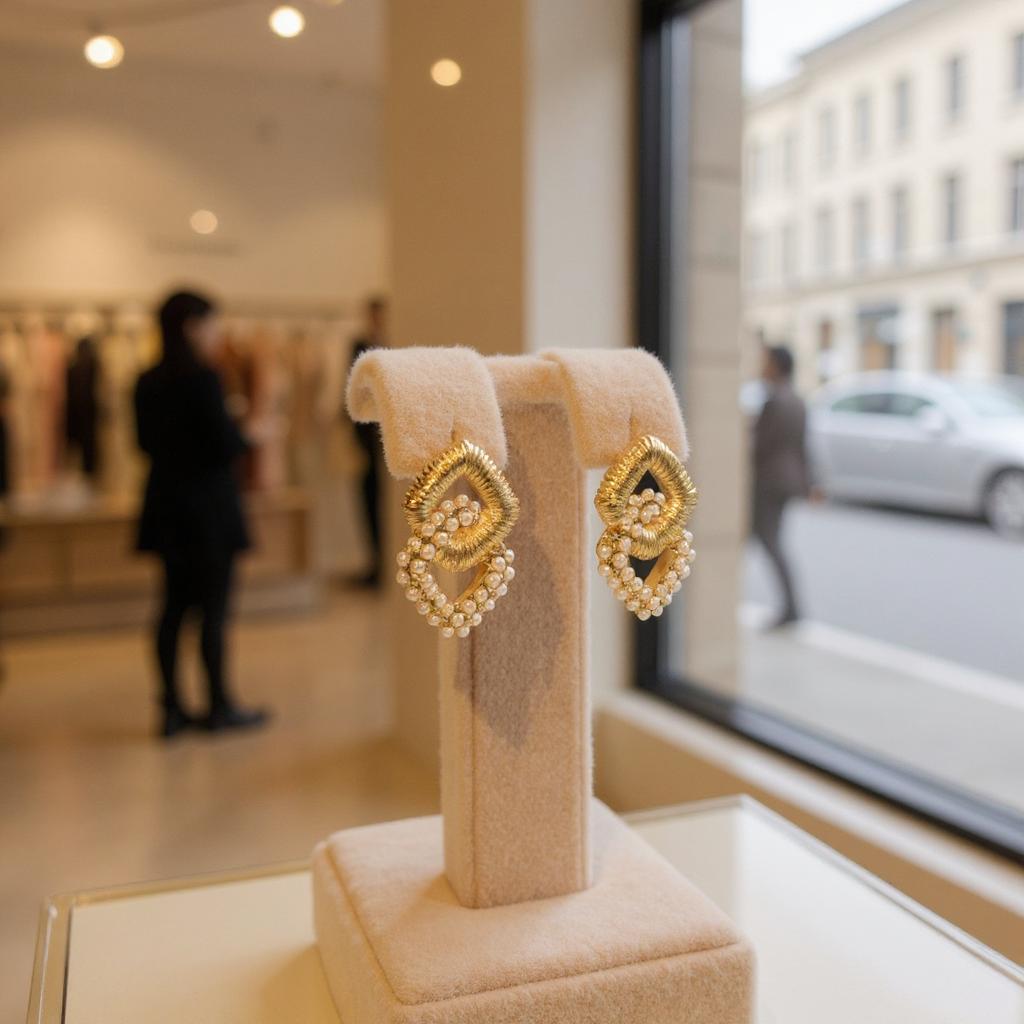 GOLD & PEARL EARRINGS