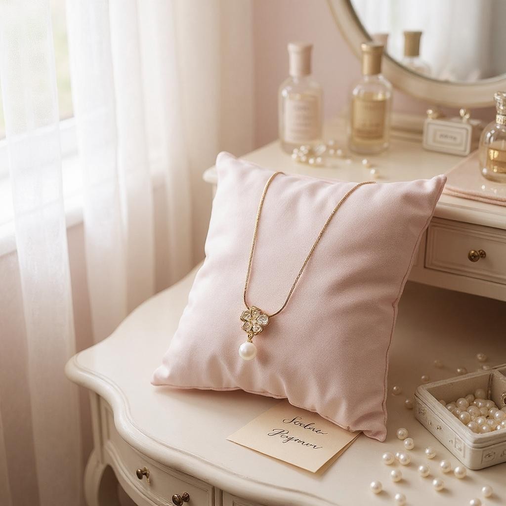 BLOSSOM PEARL DROP NECKLACE